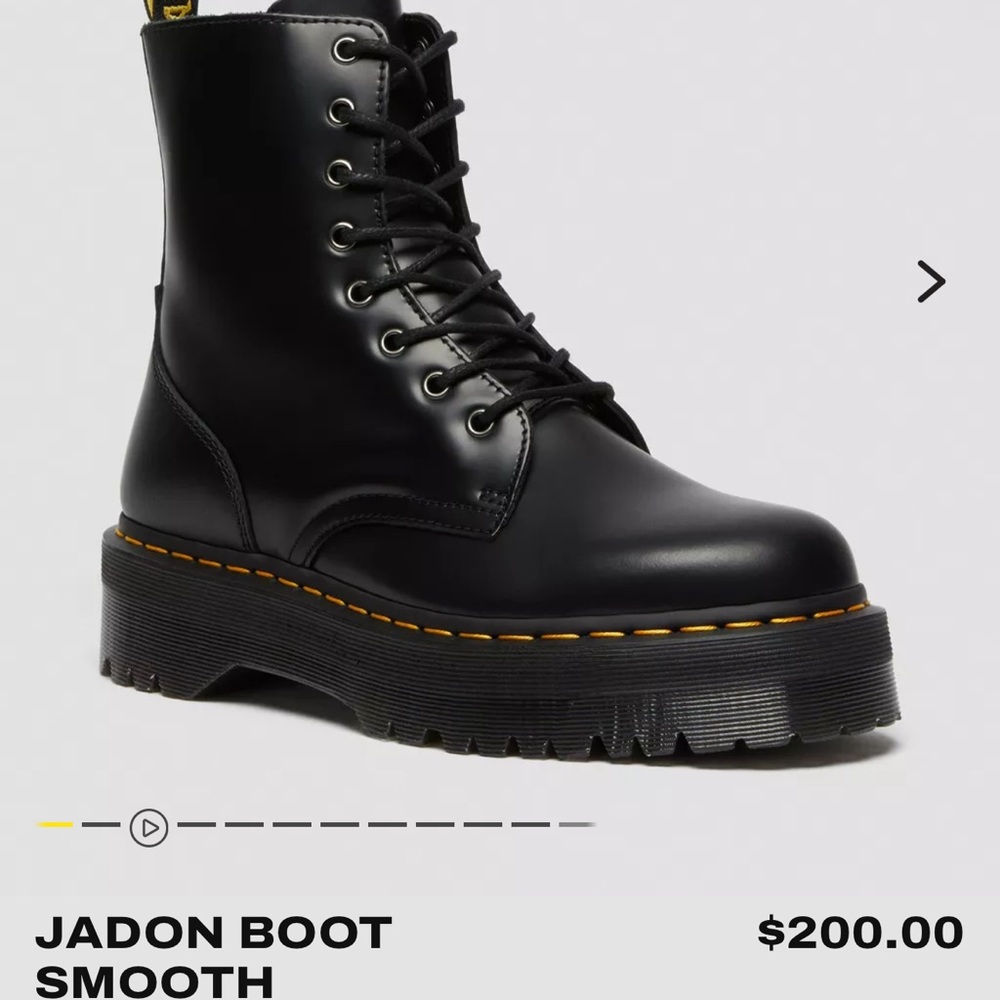 Dr. Martens Black Jadon Smooth Boots